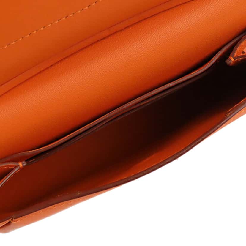 Hermès Swift and Chevre Hermail Lemon Tutti Frutti Wallet Orange Leather Good condition - Model View