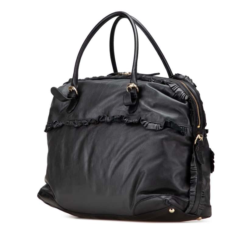 Gucci Medium Leather Sabrina Bag Black Leather Good condition - Back View