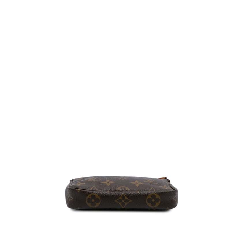 Louis Vuitton Monogram Mini Pochette Accessoires Brown Canvas Good condition - Inside View