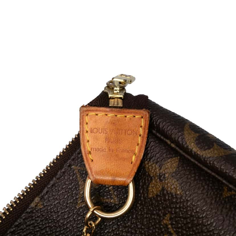 Louis Vuitton Monogram Mini Pochette Accessoires Brown Canvas Good condition - Box View