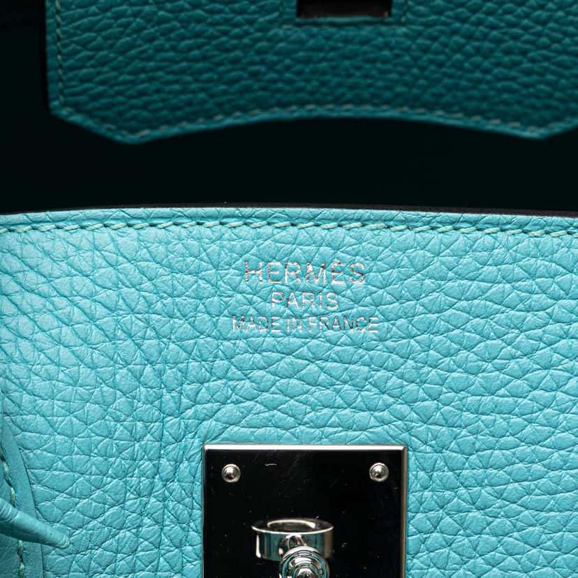Hermès Togo Birkin Retourne 35 Blue Leather Good condition - Box View