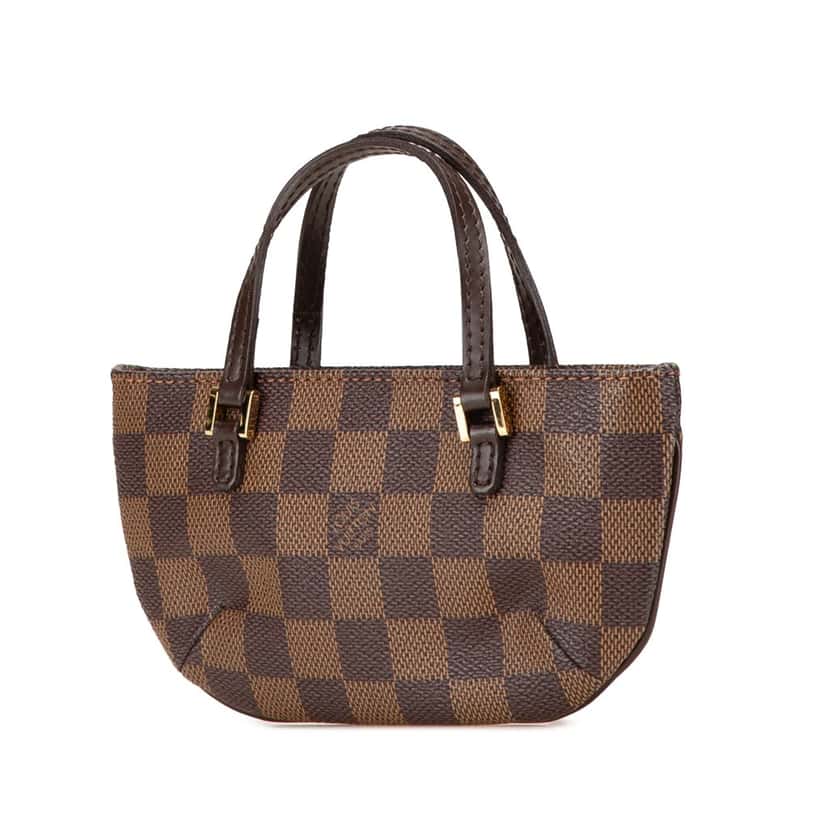 Louis Vuitton Damier Ebene Manosque Pochette Brown Canvas Good condition - Back View