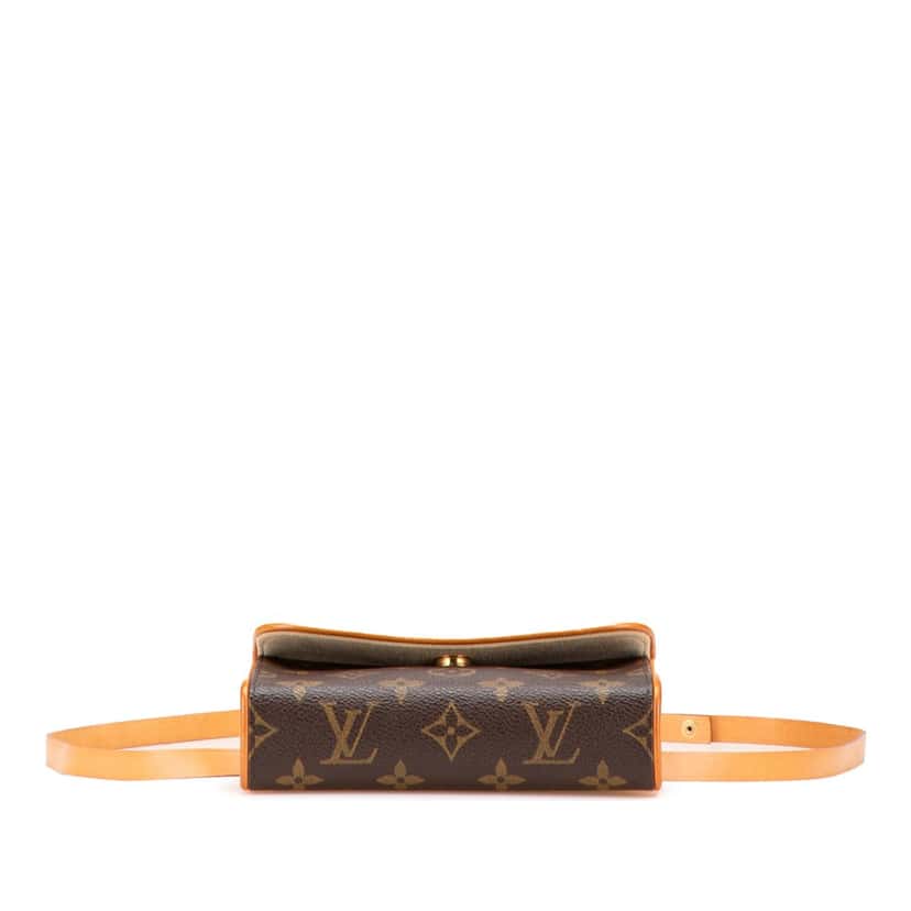 Louis Vuitton Monogram Pochette Florentine Brown Canvas Good condition - Inside View
