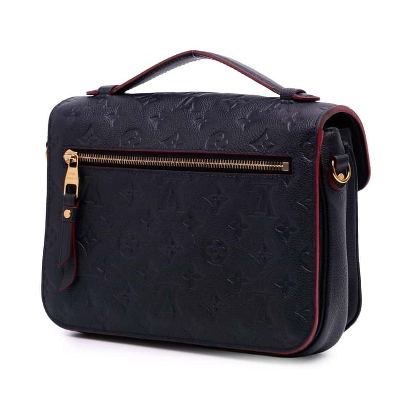 Louis Vuitton Monogram Empreinte Pochette Metis Blue Leather Good condition - Back View