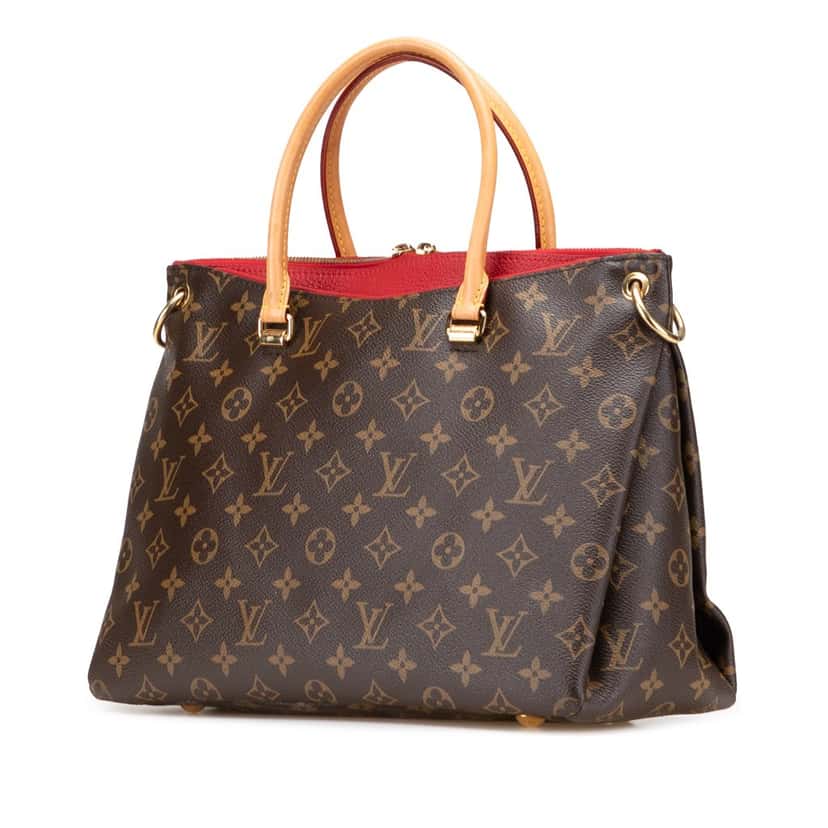Louis Vuitton Monogram Pallas MM Brown Canvas Good condition - Back View