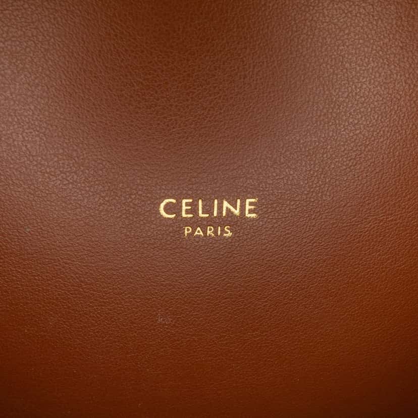 Celine Shearling Bucket 16 Brown Good condition - Box View