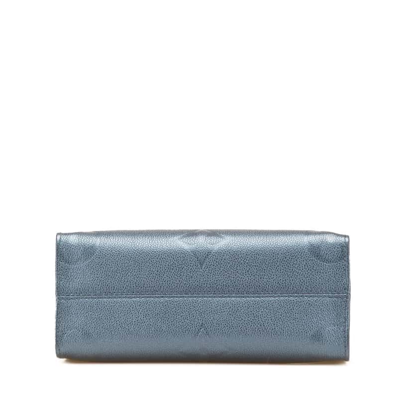Louis Vuitton Metallic Monogram Giant Empreinte Onthego PM Blue Leather Good condition - Inside View