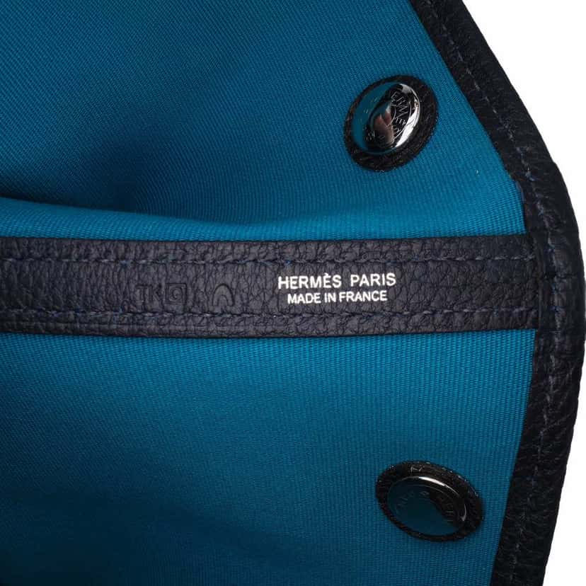 Hermès Toile and Negonda Garden Party 36 Blue Canvas Fair condition - Box View