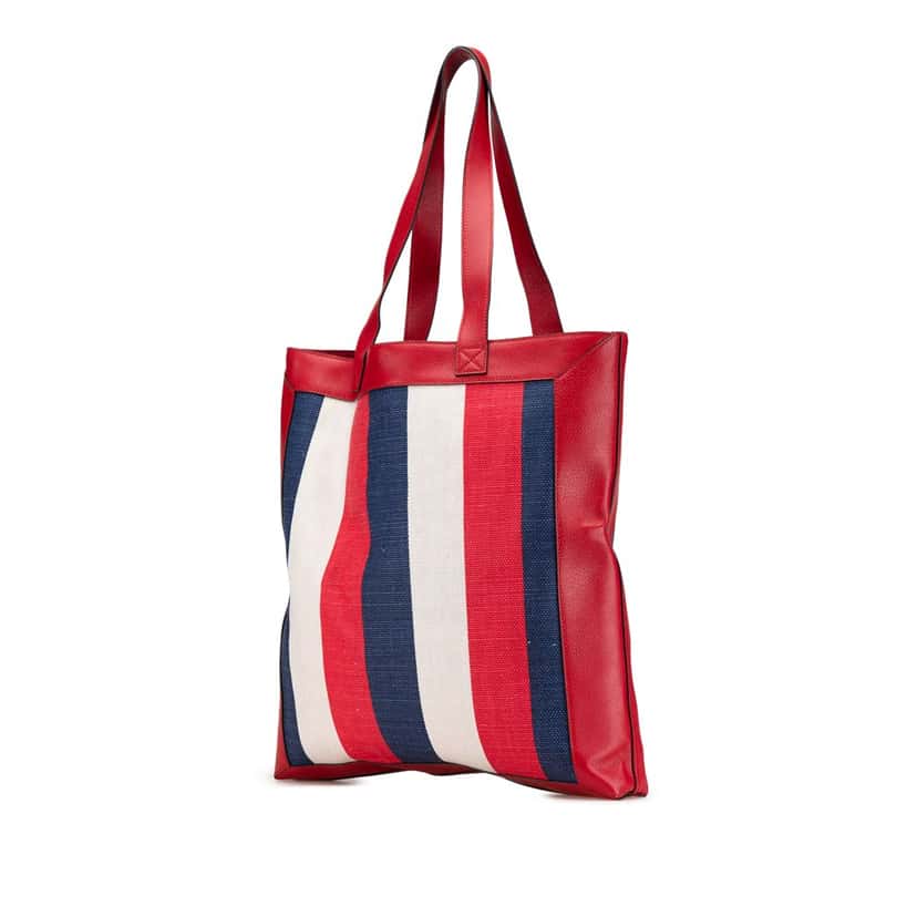Gucci Canvas Sylvie Baiadera Tote Red Canvas Good condition - Back View