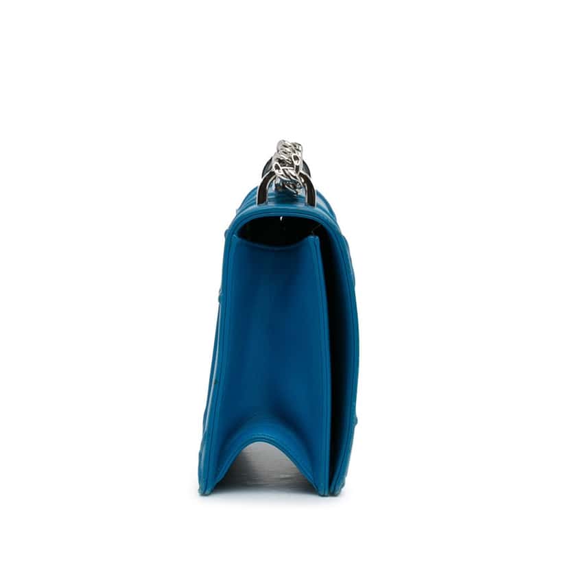 Dior Medium Diorama Flap Blue Leather Good condition - Inside View