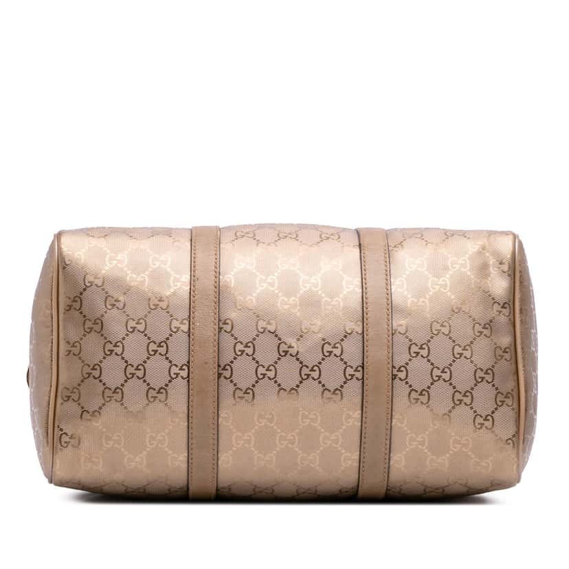 Gucci Medium GG Imprime Joy Boston Bag Gold Canvas Good condition - Inside View