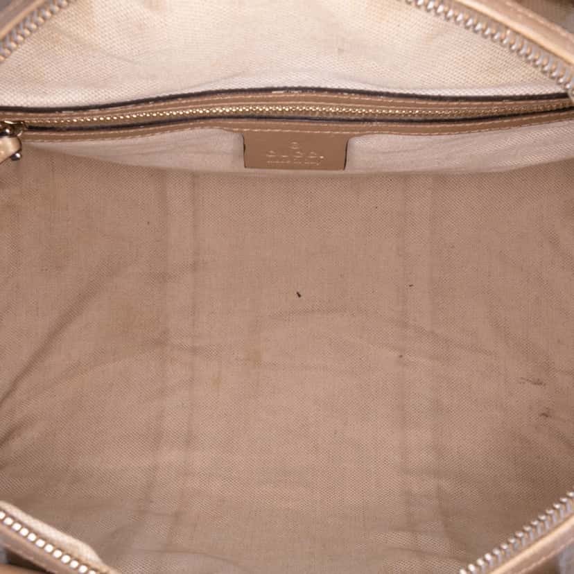 Gucci Medium GG Imprime Joy Boston Bag Gold Canvas Good condition - Model View
