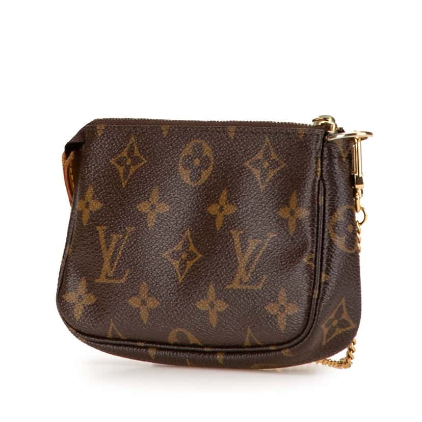 Louis Vuitton Monogram Trunks and Bags Mini Pochette Accessoires Brown Canvas Good condition - Back View