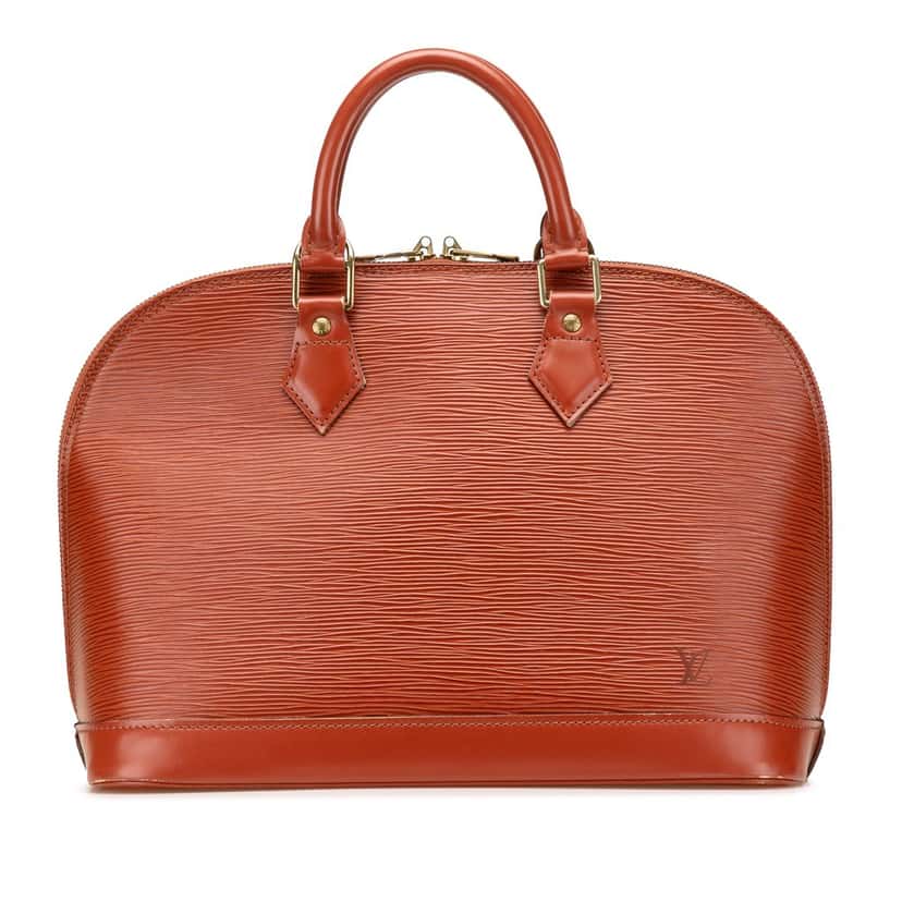 Louis Vuitton Epi Alma PM Brown Leather Good condition - Front View