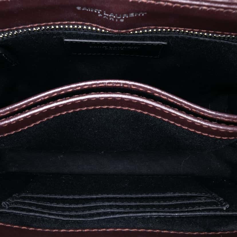 Saint Laurent Toy Calfskin LouLou Crossbody Brown Leather Good condition - Model View