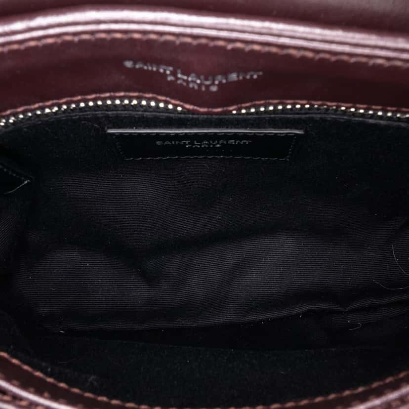 Saint Laurent Toy Calfskin LouLou Crossbody Brown Leather Good condition - Box View
