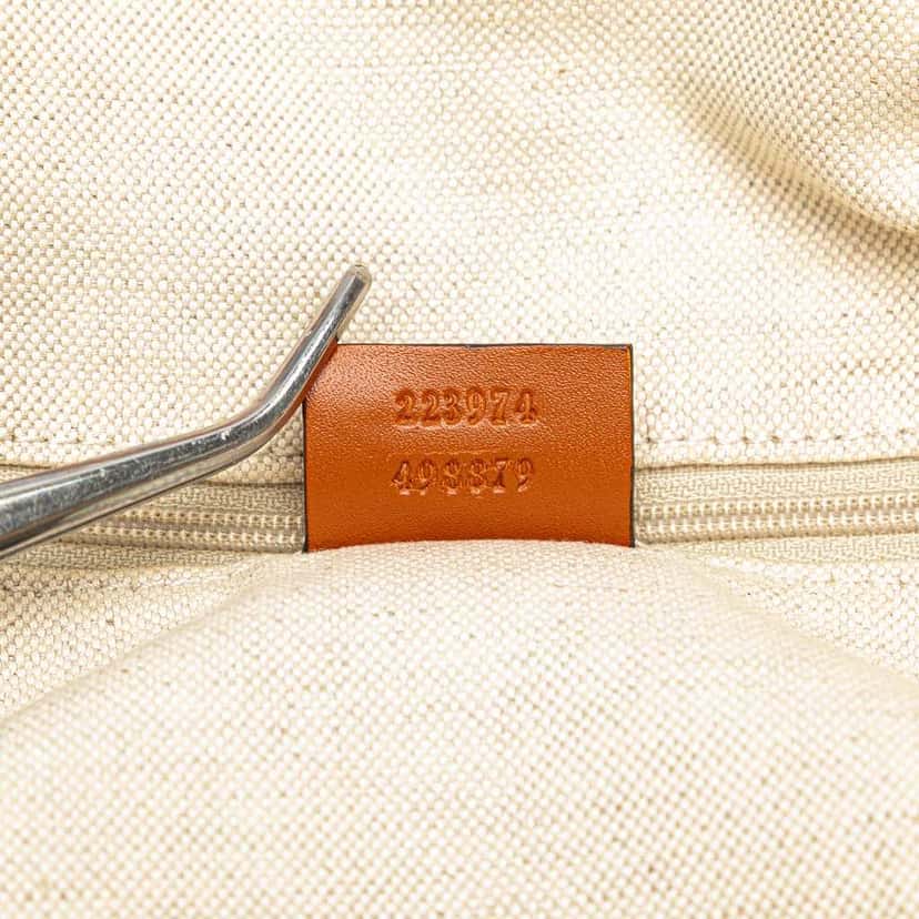 Gucci GG Canvas Sukey  Satchel Brown Canvas Good condition - Box View