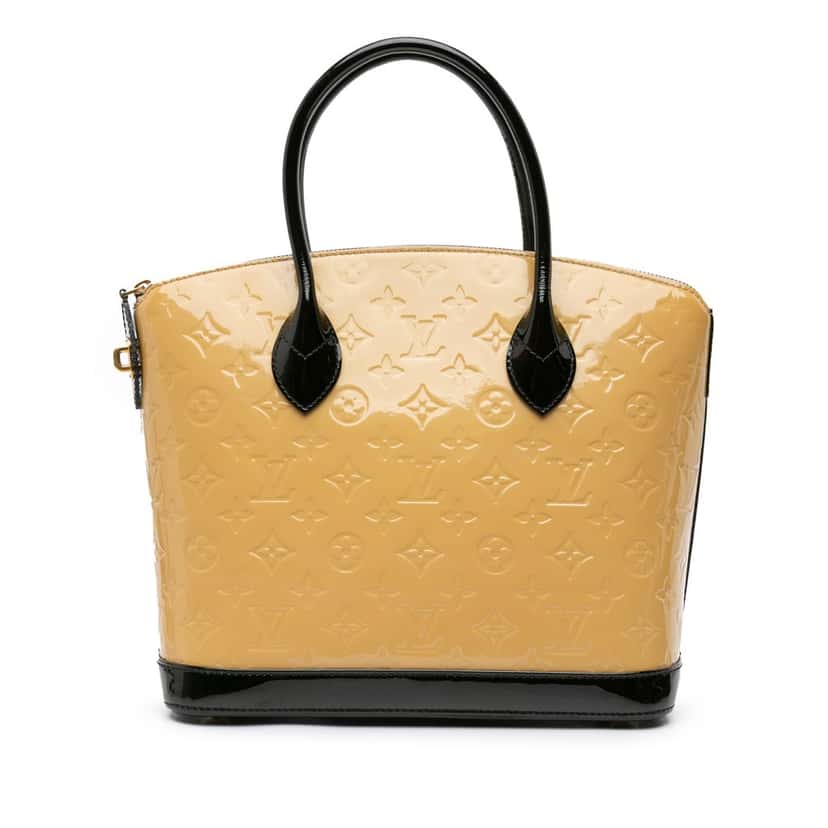 Louis Vuitton Monogram Vernis Lockit PM Brown Leather Good condition - Front View