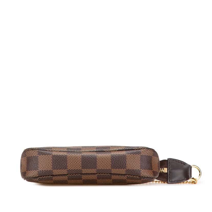 Louis Vuitton Damier Ebene Mini Pochette Accessoires Brown Canvas Good condition - Inside View