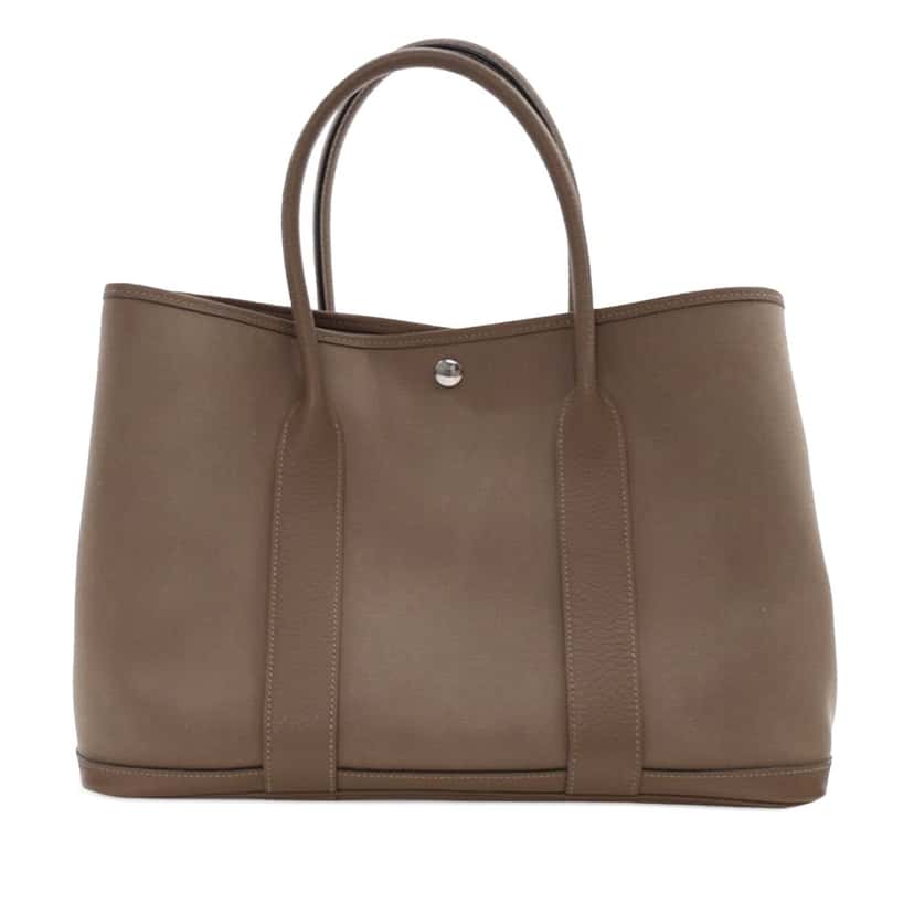 Hermès Toile and Negonda Garden Party 36 Brown Canvas Good condition - Inside View