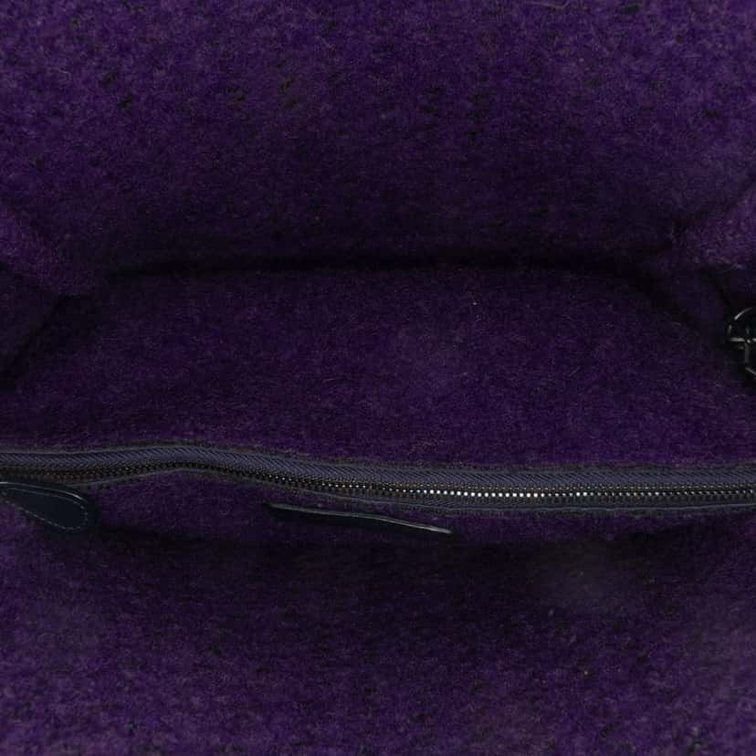 Bottega Veneta Leather Intrecciato Tote Purple Leather Good condition - Model View
