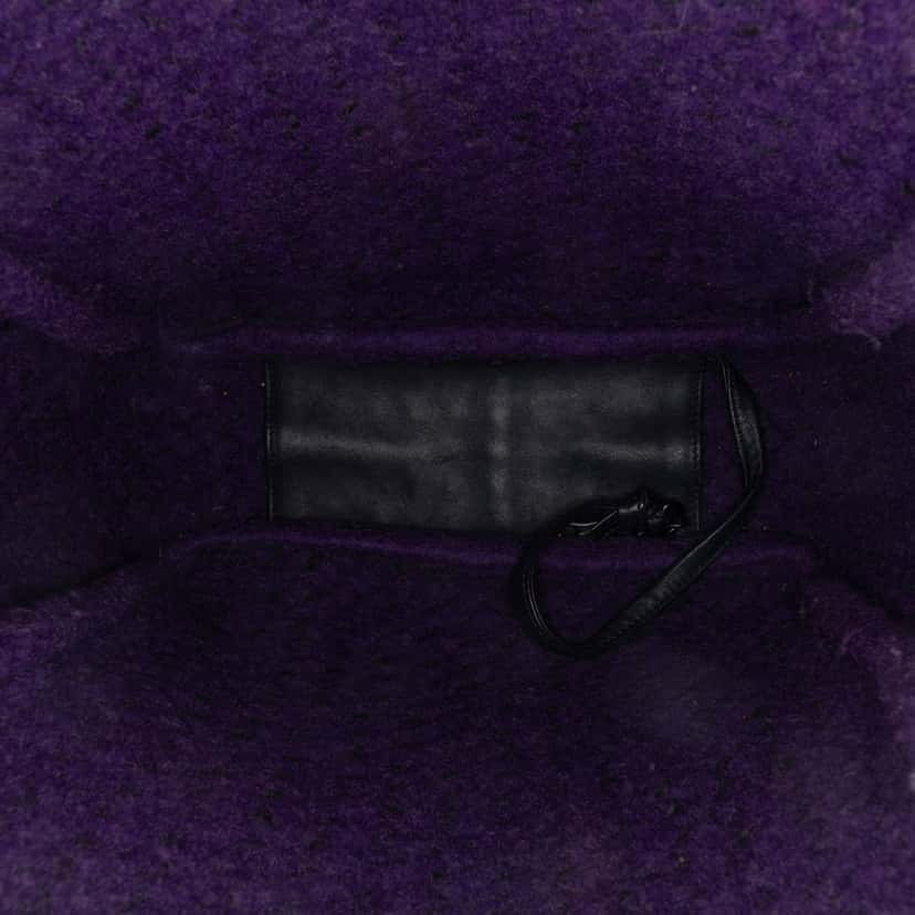 Bottega Veneta Leather Intrecciato Tote Purple Leather Good condition - Box View