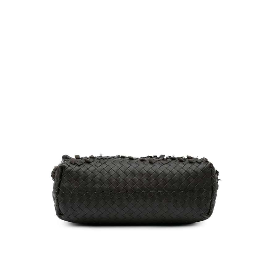 Bottega Veneta Nappa Intrecciato Tobu Olimpia Shoulder Bag Black Leather Good condition - Inside View
