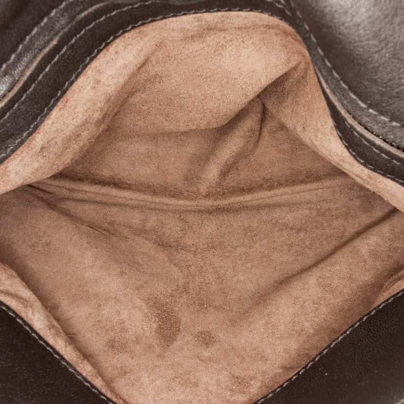 Bottega Veneta Nappa Intrecciato Tobu Olimpia Shoulder Bag Black Leather Good condition - Box View