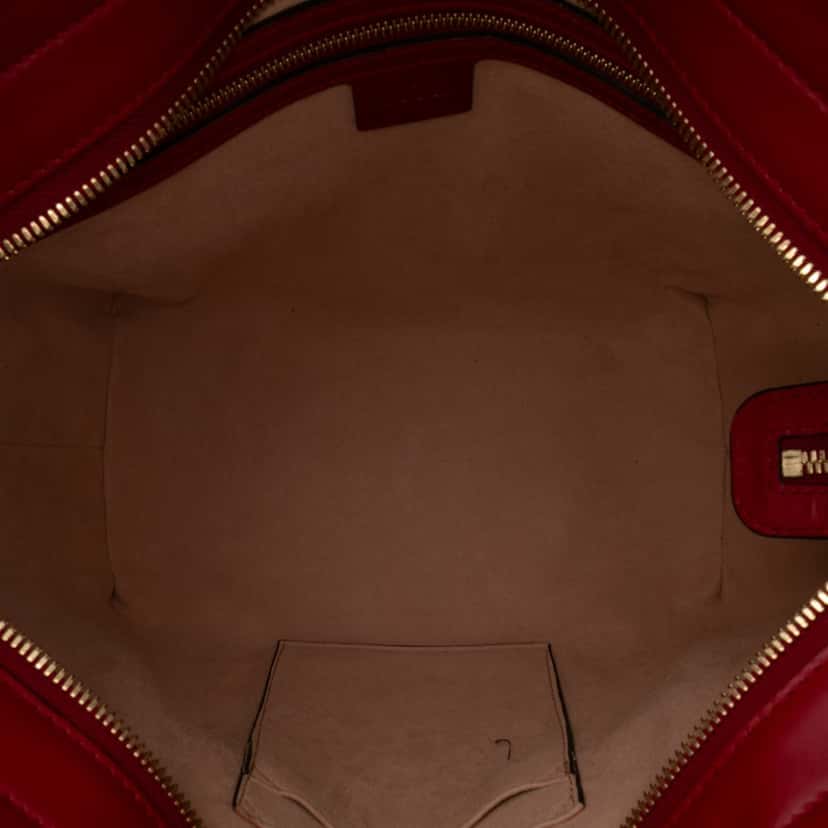 Gucci Small Guccissima Convertible Tote Red Leather Good condition - Model View