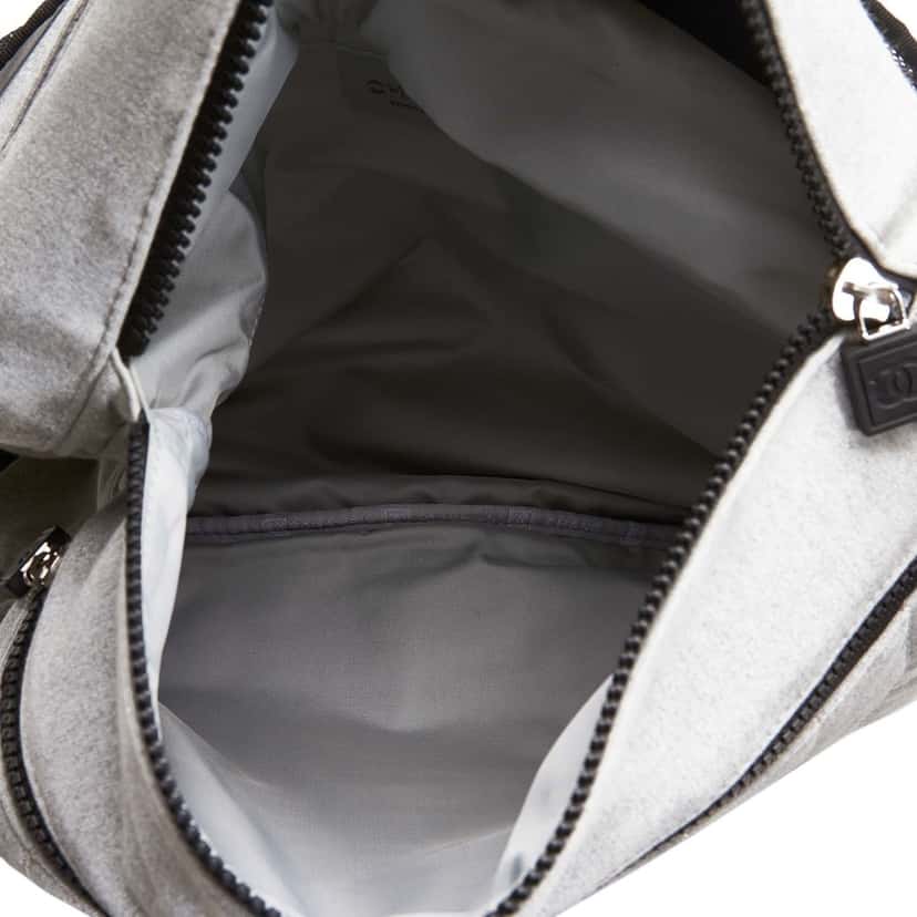 Chanel Sport Line Crossbody Grey Cotton Good condition - Box View
