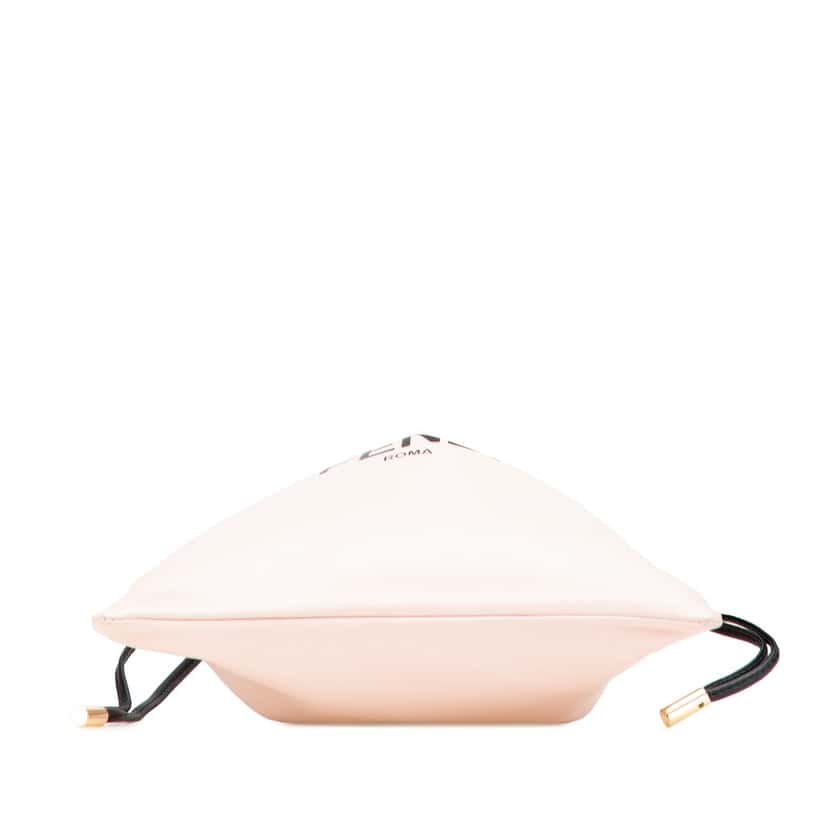 Fendi Small Leather Logo Drawstring Crossbody Pink Leather Good condition - Inside View