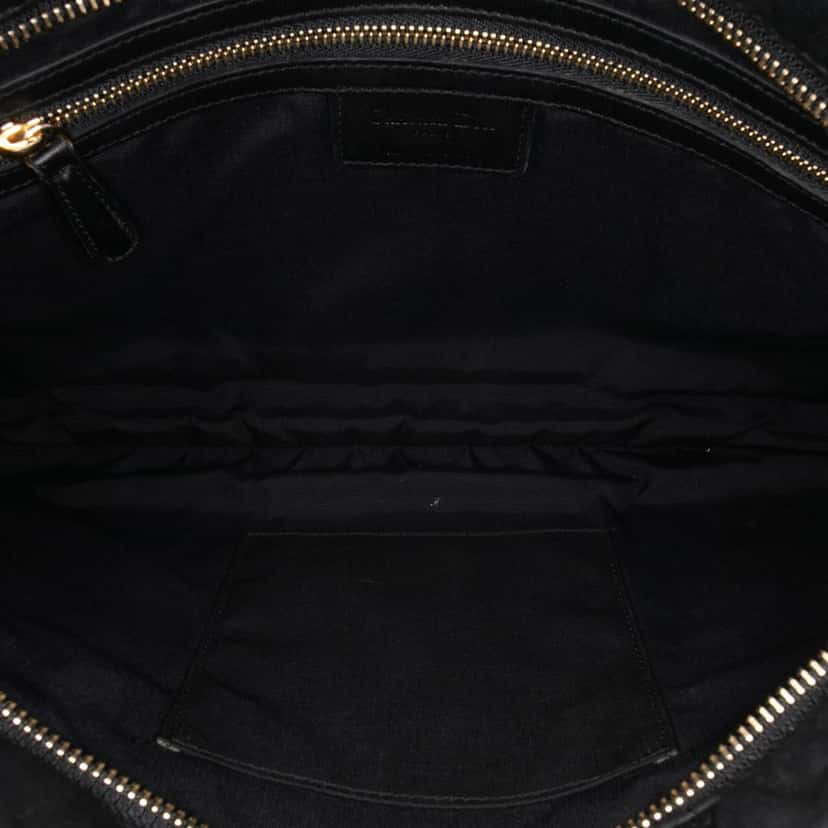 Dior Lambskin Cannage Lady Dior Clutch Black Leather Good condition - Model View