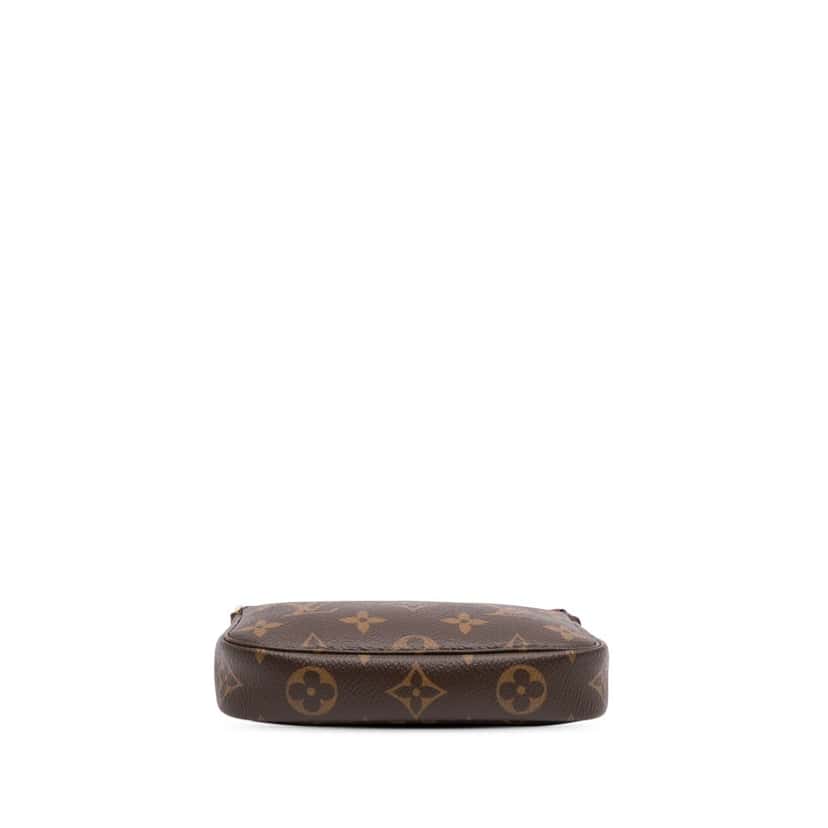 Louis Vuitton Monogram Mini Pochette Accessoires Brown Canvas Good condition - Inside View