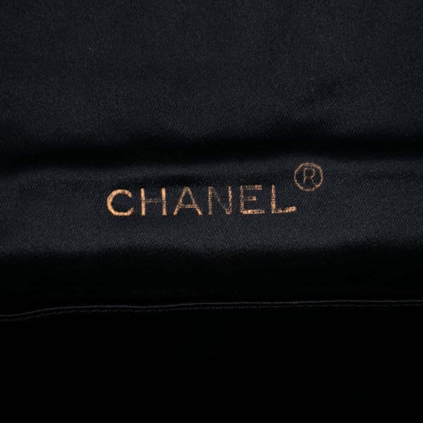 Chanel Mini Rectangular CC Quilted Satin Flap Black Satin Good condition - Box View