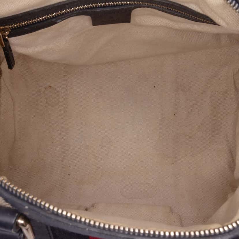 Gucci GG Canvas Web Joy Boston Bag Brown Canvas Good condition - Model View