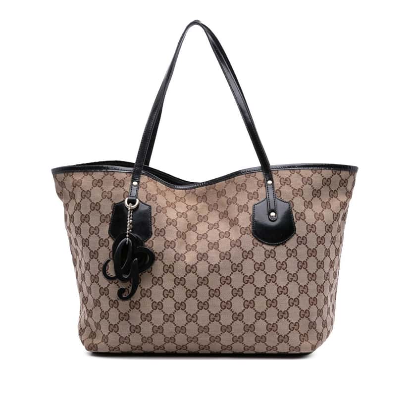 Gucci Medium GG Canvas Jolie Tote Brown Canvas Good condition - Front View