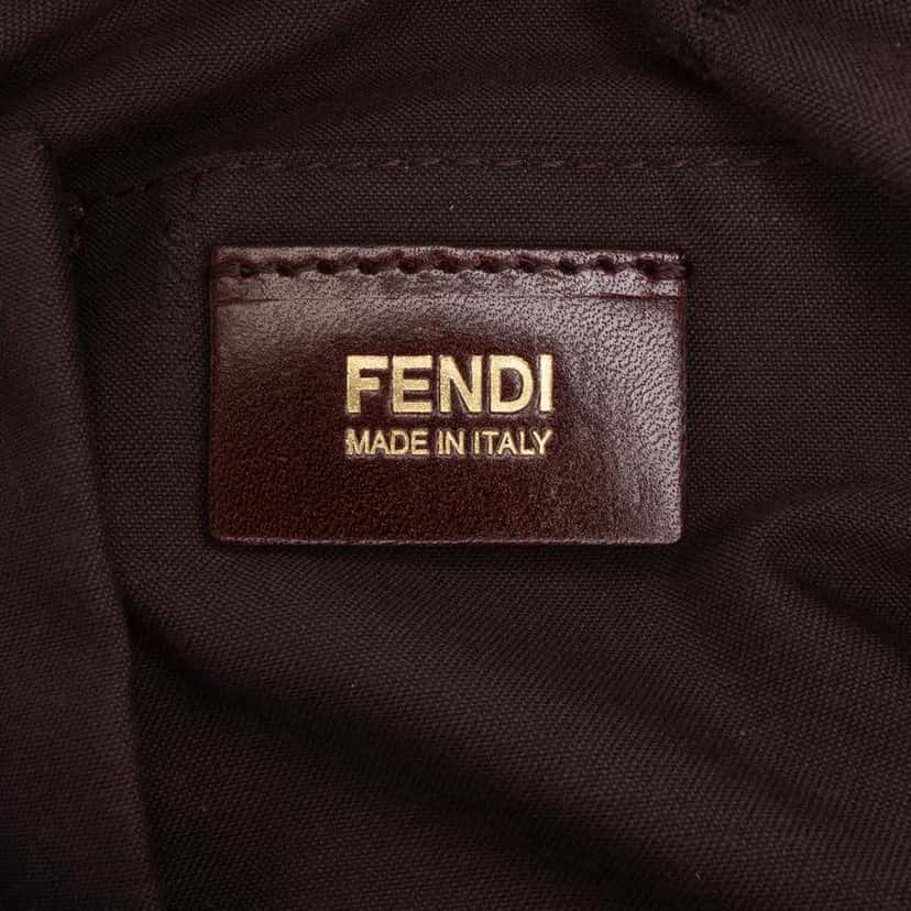Fendi Micro Zucchino Nylon Mamma Forever Red Good condition - Box View