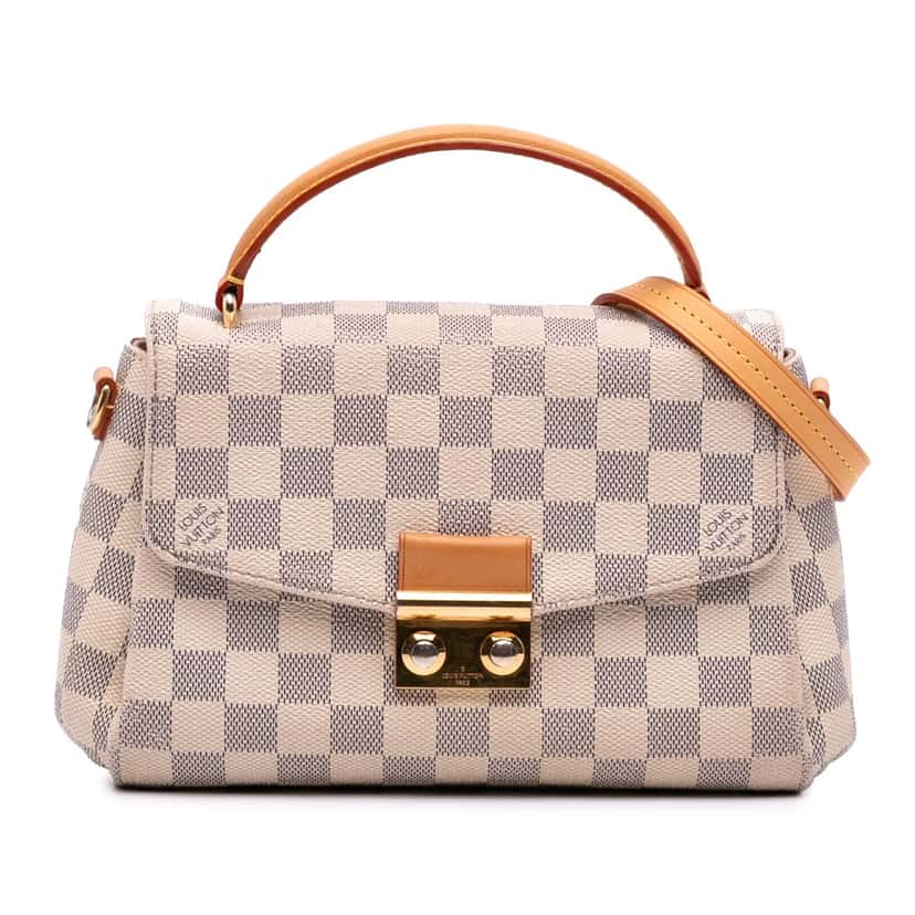 Louis Vuitton Damier Azur Croisette White Canvas Good condition - Front View