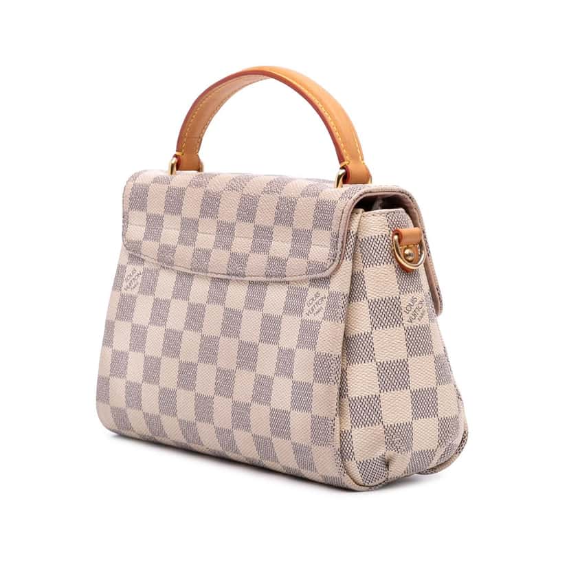 Louis Vuitton Damier Azur Croisette White Canvas Good condition - Back View