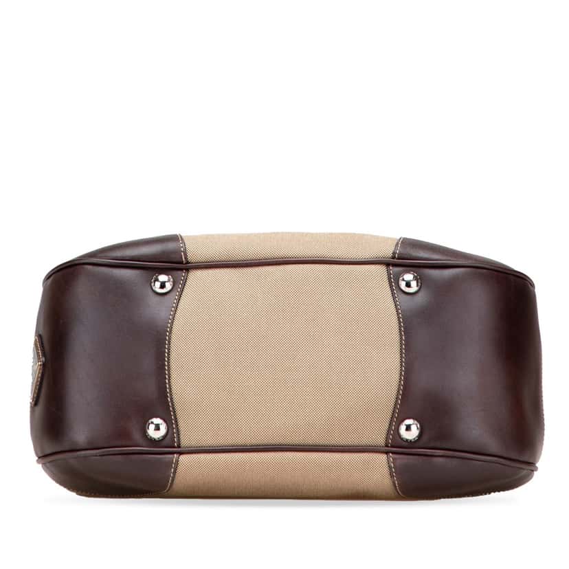 Prada Canvas Canapa Logo Shoulder Bag Brown Canvas Good condition - Inside View