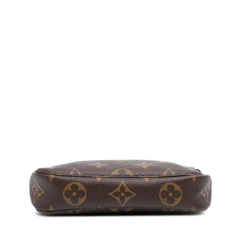 Louis Vuitton Monogram Mini Pochette Accessoires Brown Canvas Good condition - Inside View