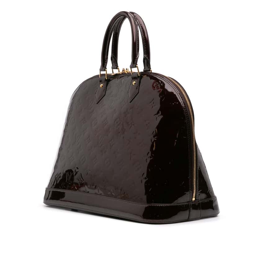 Louis Vuitton Monogram Vernis Alma GM Purple Leather Good condition - Back View