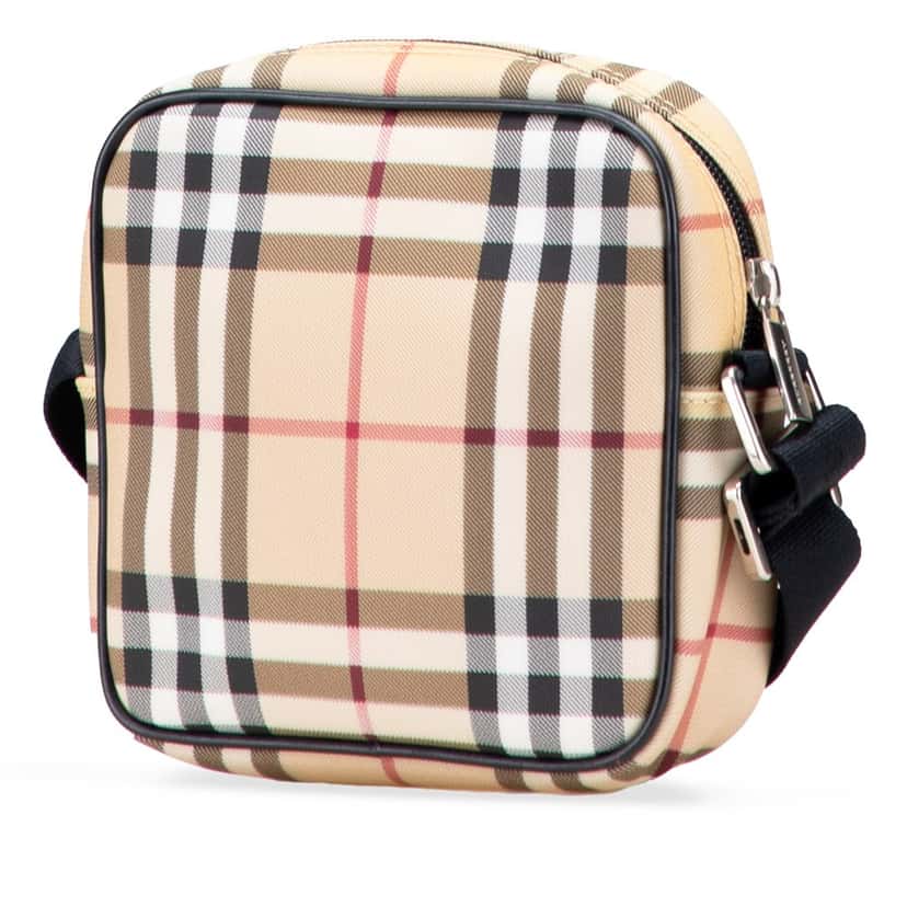 Burberry House Check Canvas Crossbody Brown Canvas Good condition - Back View