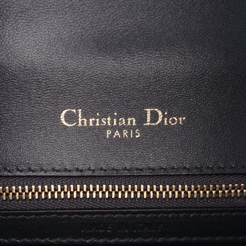 Dior Small Metallic Patent Microcannage Diorama Flap Silver Leather Good condition - Box View