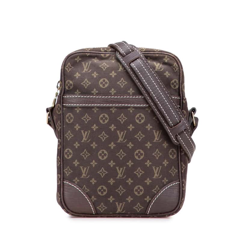 Louis Vuitton Monogram Mini Lin Danube Brown Canvas Good condition - Front View