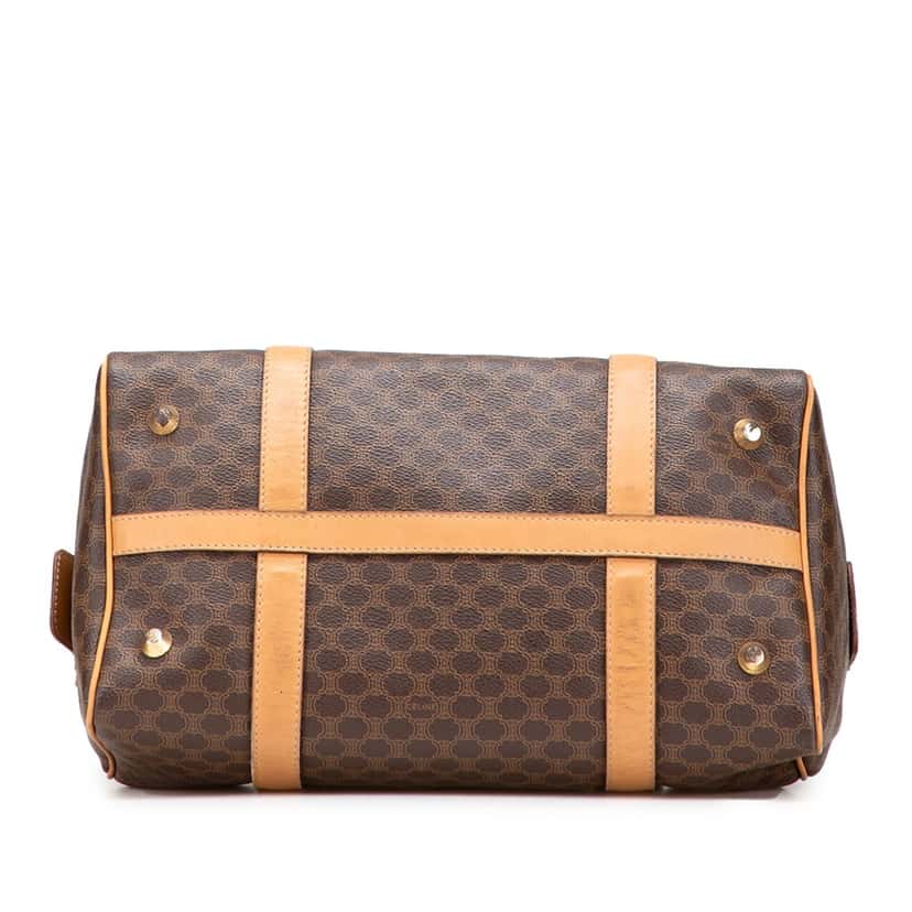 Celine Macadam Coated Canvas Boston Bag Brown Canvas Good condition - Inside View