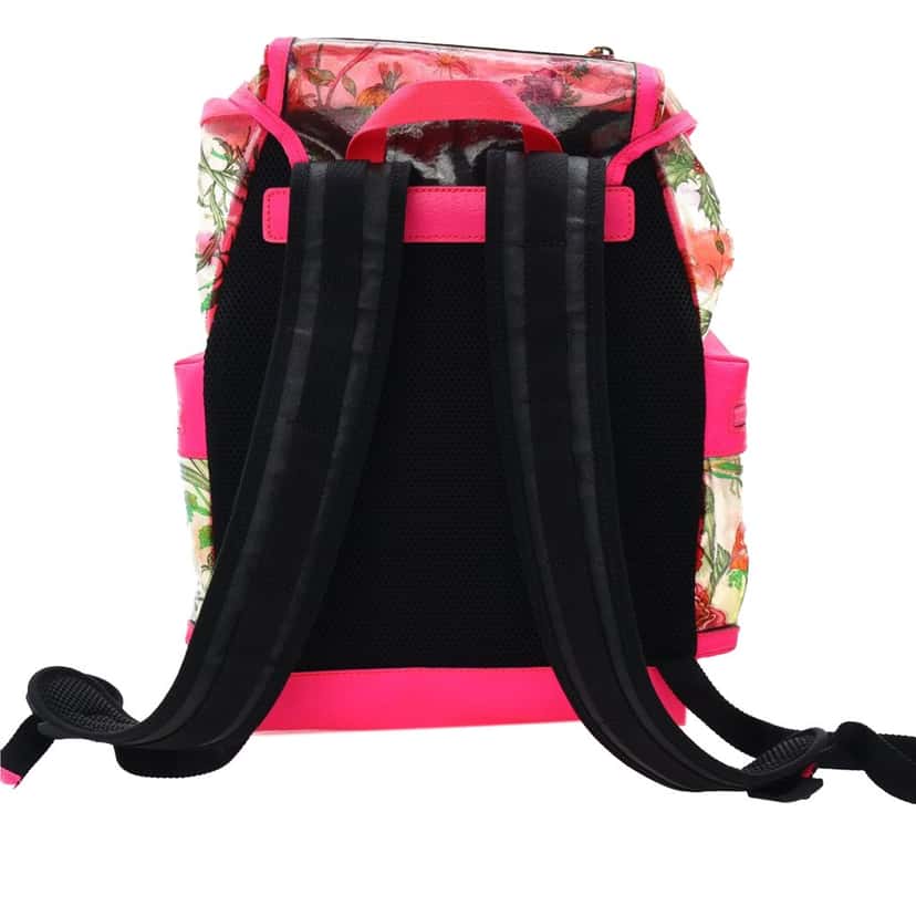 Gucci PVC Flora Techpack Backpack Pink Good condition - Inside View