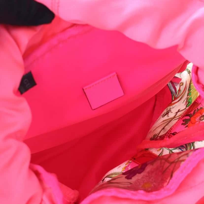 Gucci PVC Flora Techpack Backpack Pink Good condition - Box View
