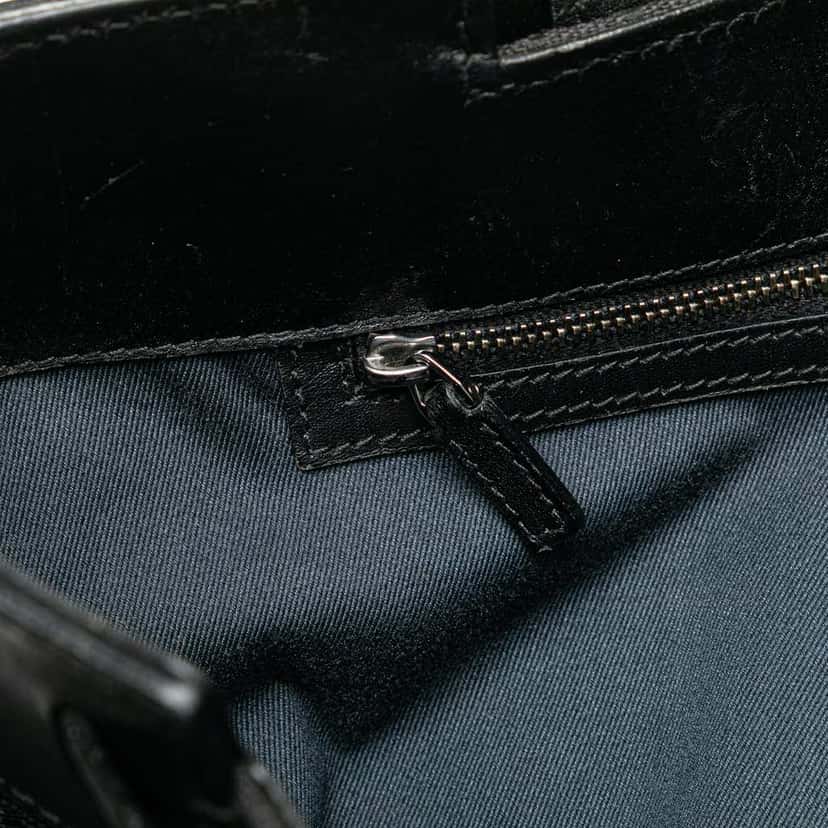 Gucci GG Canvas Tote Black Canvas Good condition - Box View
