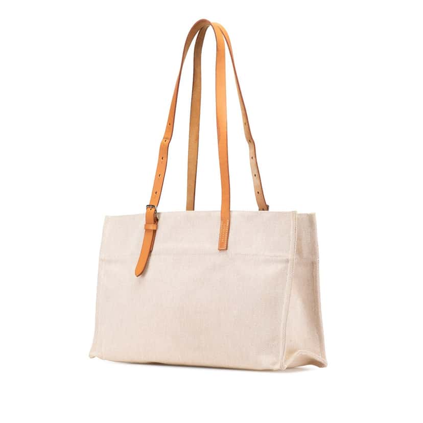 Hermès Toile Etriviere Elan Brown Canvas Good condition - Back View